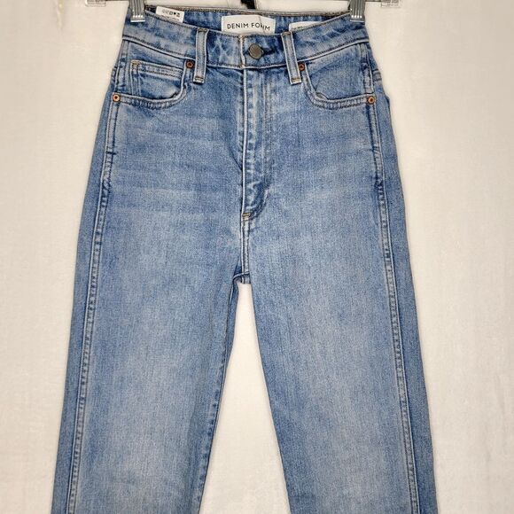 Denim Forum The 90s Naomi Super Hi Stovepipe Jeans Size 23 - Picture 2 of 9